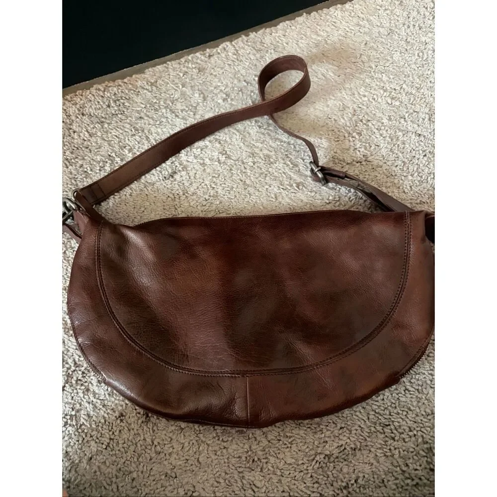 Latico Brown Leather Crossbody Bag - Picture 3 of 11